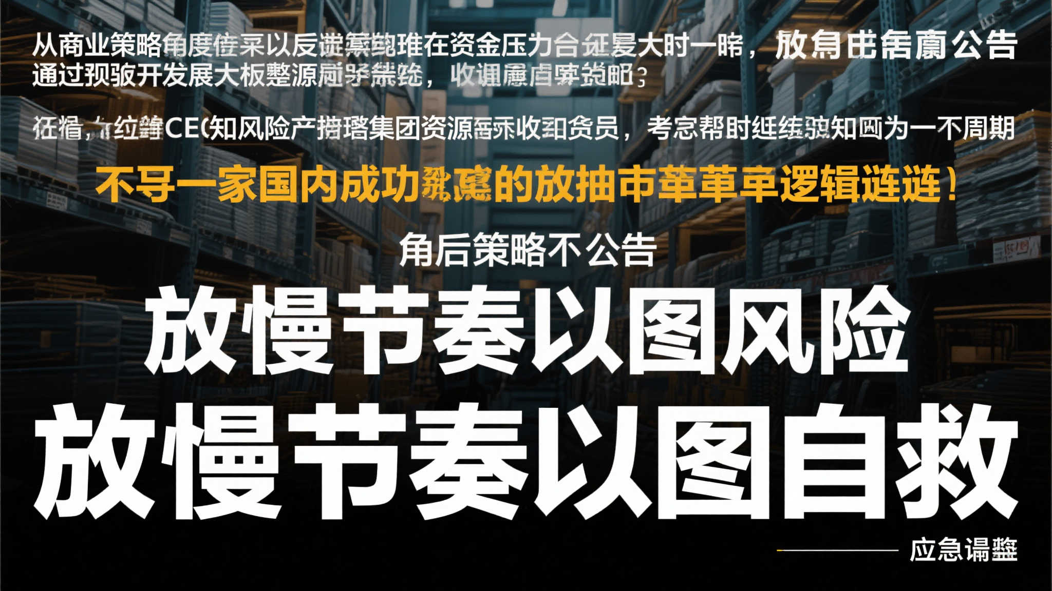 罗马仕深夜宣布暂停运营半年,这真的是你所谓的正常运作? 罗马仕深夜宣布暂停运营半年,这真的是你所谓的正常运作?